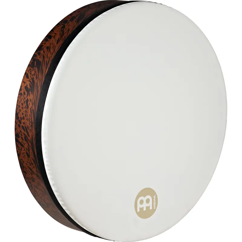 Meinl Tar Deep-Shell 14" Frame Drum – Brown Burl Finish, Synthetic Head 1