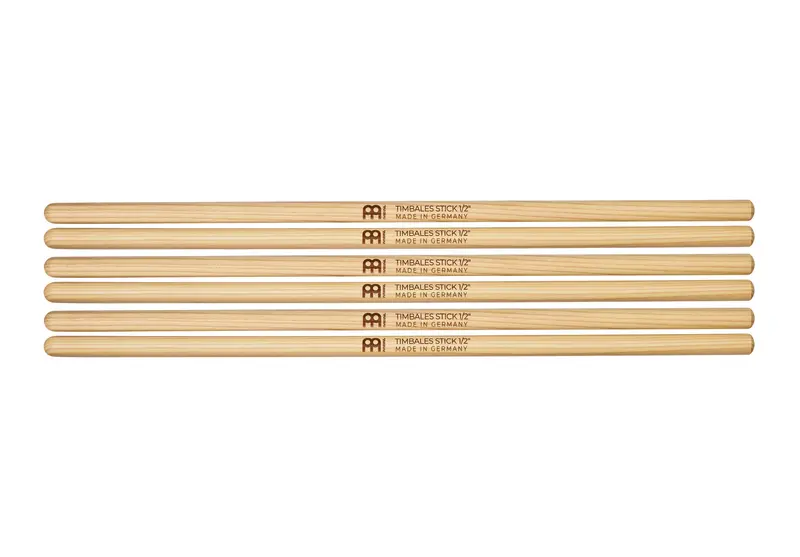 Meinl Timbales Sticks – 1/12" Diameter, Hickory, 3-Pack 1