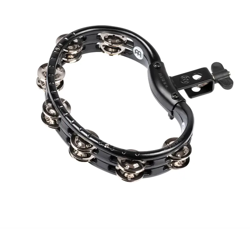 Meinl Tmt2Bk Mountable Abs Tambourine With Nickel-Plated Steel Jingles 1