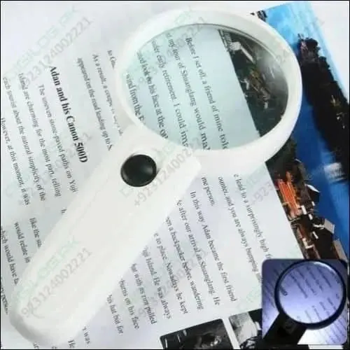 Mg6B-4 Portable 4× Led Illuminated Hand Magnifier — 65Mm Lens With Adjustable Brightness 1
