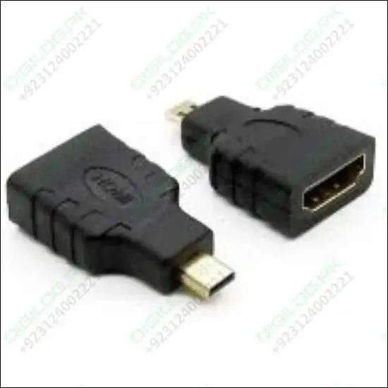 Micro Hdmi To Hdmi Adapter – Female Micro-Hdmi To Male Standard Hdmi Converter 1