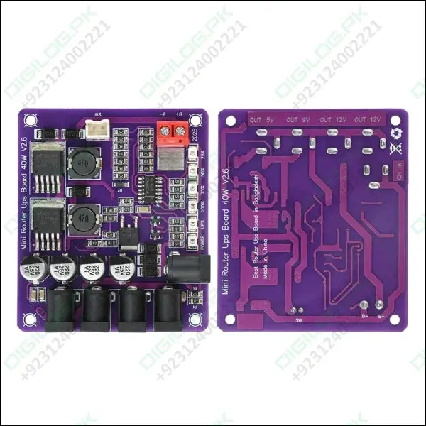 Mini Router Ups Board (40W, V2.6) – Uninterruptible Power Supply For Networking Devices 1