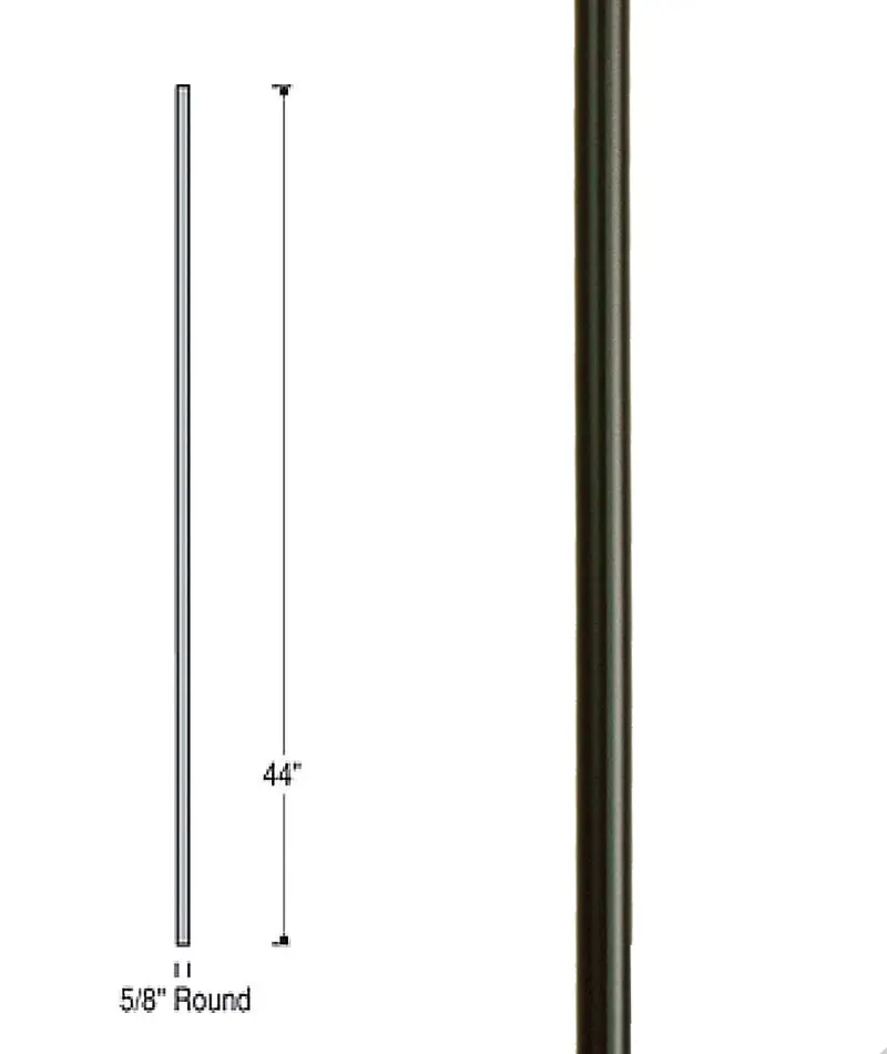 Minimalist Venetian Plain Iron Baluster – Model 2595 1
