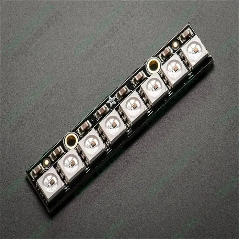 Neopixel Stick – 8-Led Ws2812B Rgb Strip Module With Integrated 5050 Drivers 1