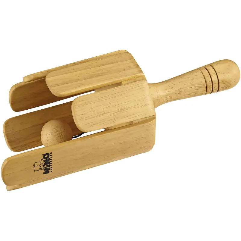 Nino Ball Stirring Drum – Natural Wood With Handle 1