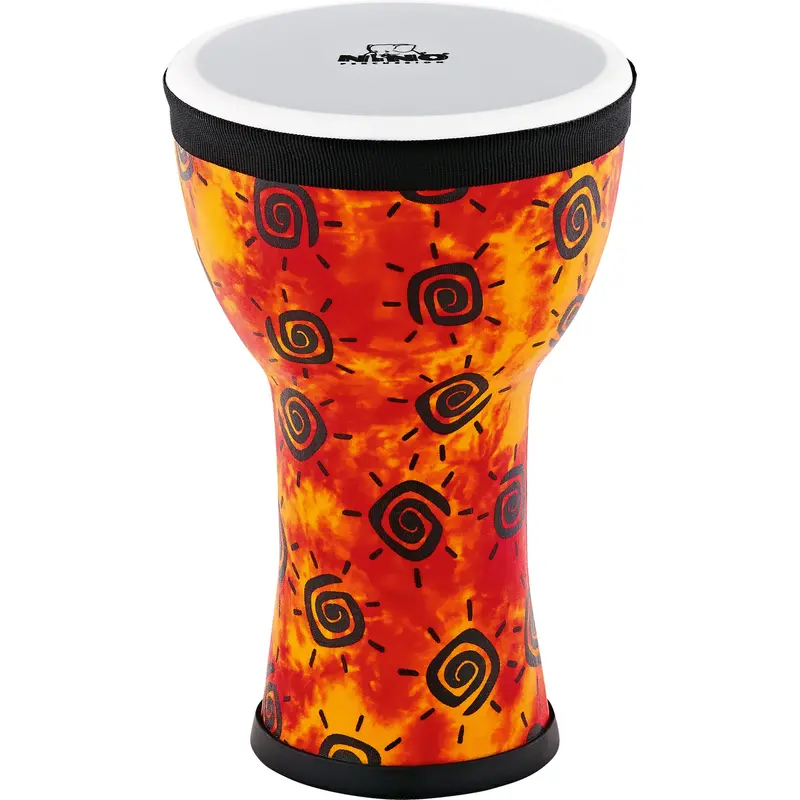 Nino Elements Mini Djembe – Sunshine Yellow Synthetic Head, Portable 12" Hand Drum 1