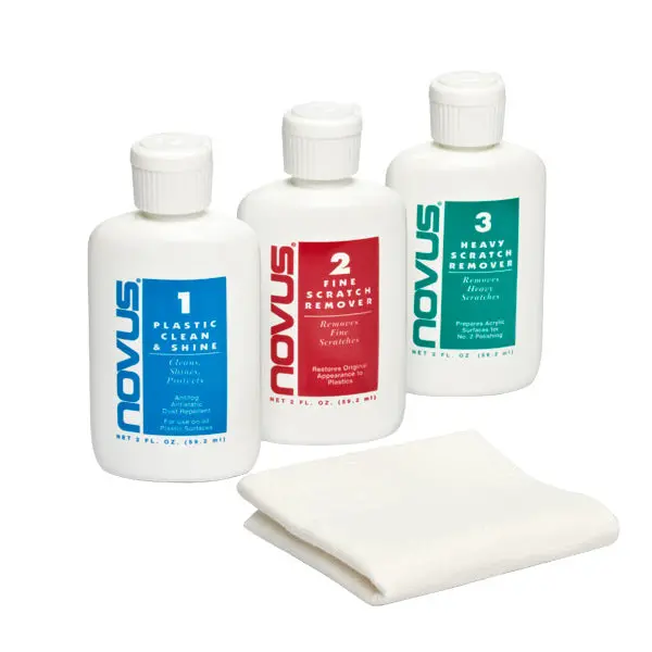 Novus Plastic Polish Kit – Complete 3-Step System (8 Oz Each) 1