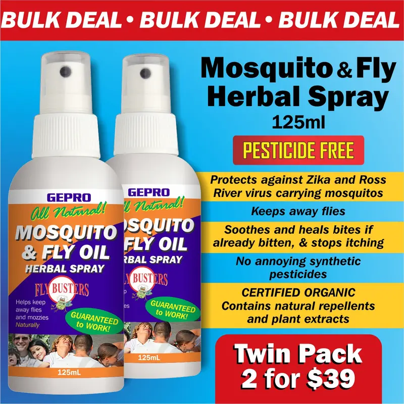 Organic Herbal Insect Repellent Spray – Natural Mosquito & Fly Protection (Made In Wa) 1