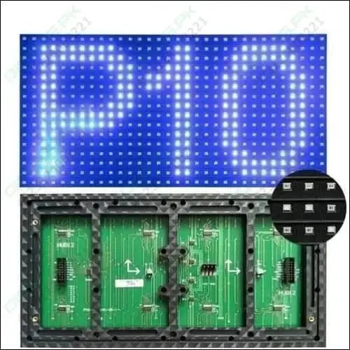 P10 Blue Smd Led Matrix Panel — Semi-Outdoor Indoor Display Module 1