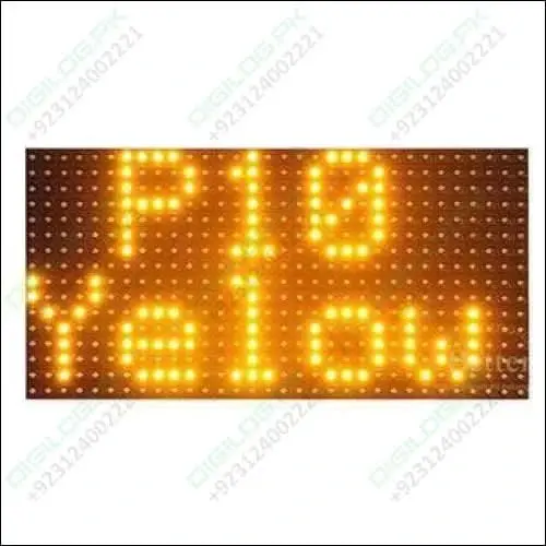 P10 Yellow Led Display Panel – Single-Color Outdoor/Indoor Module 1