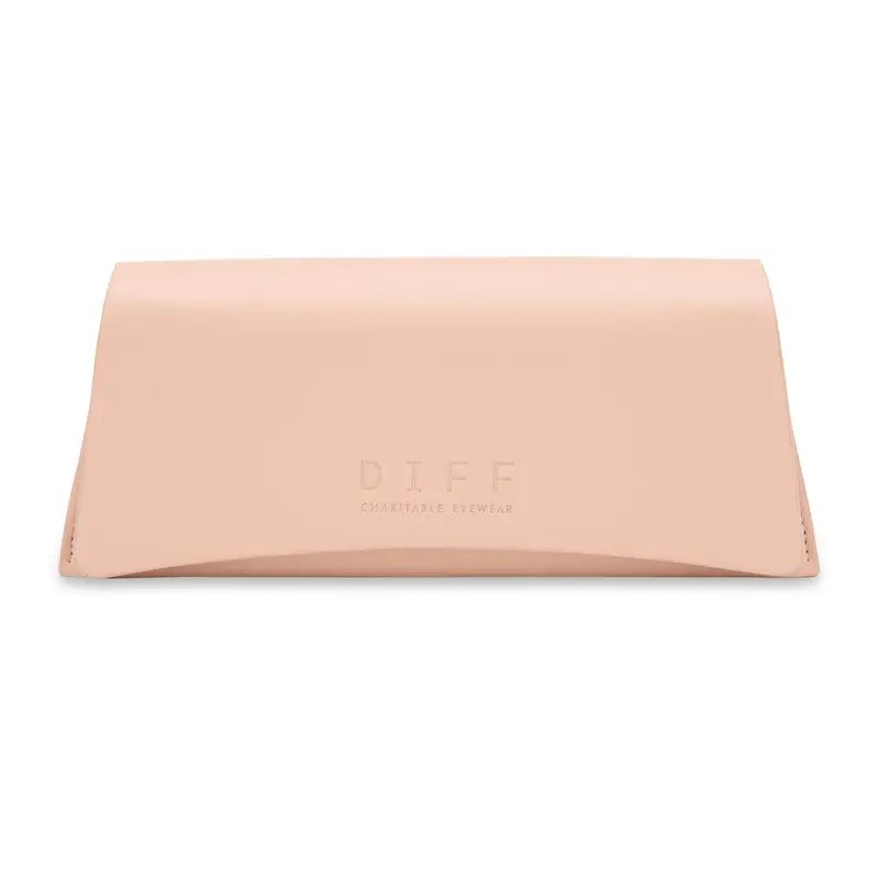 Pink Leather Travel Case – Compact Sunglasses Or Eyewear Organizer 1