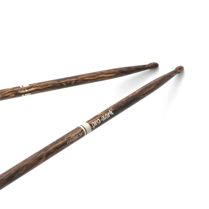Promark Classic Forward 5B Firegrain Drumsticks – Oval Wood Tip 1