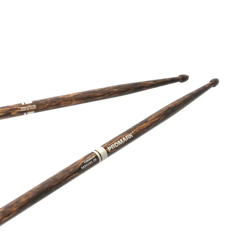Promark Rebound 2B Firegrain Hickory Drumsticks With Acorn Wood Tips 1