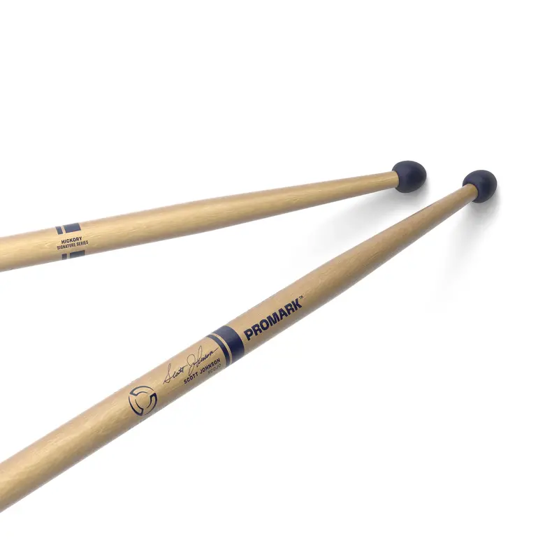 Promark Scott Johnson Scojo Hickory Practice Drumsticks – Wood Tip 1
