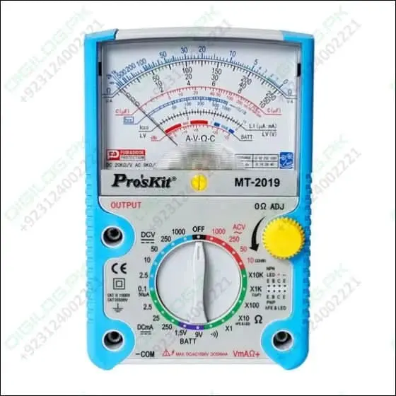Proskit Mt-2019 Analog Multimeter With Auto-Ranging And Safety Features 1