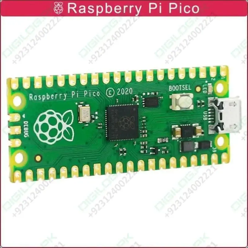 Raspberry Pi Pico Rp2040 Development Board – Dual-Core Arm Cortex-M0+, Usb-C 1