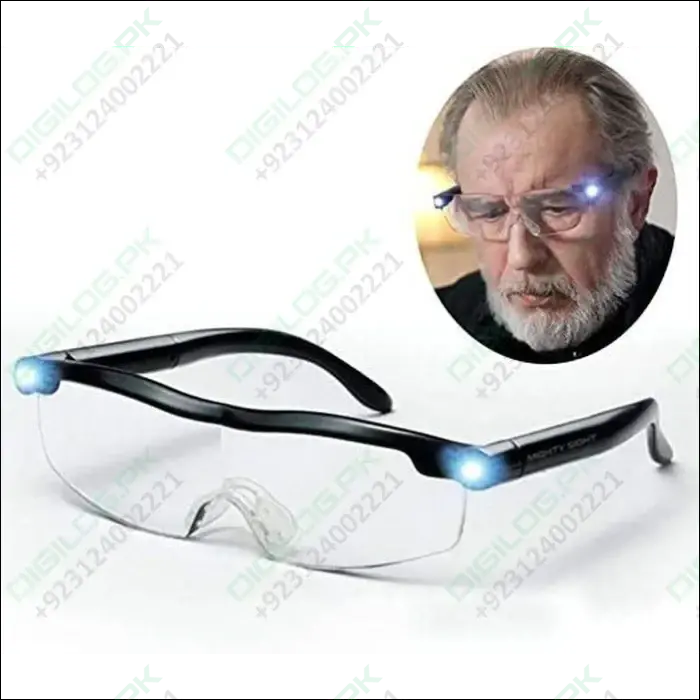 Rechargeable Led Magnifier Glasses – Hands-Free Illuminated Inspection Tool 1