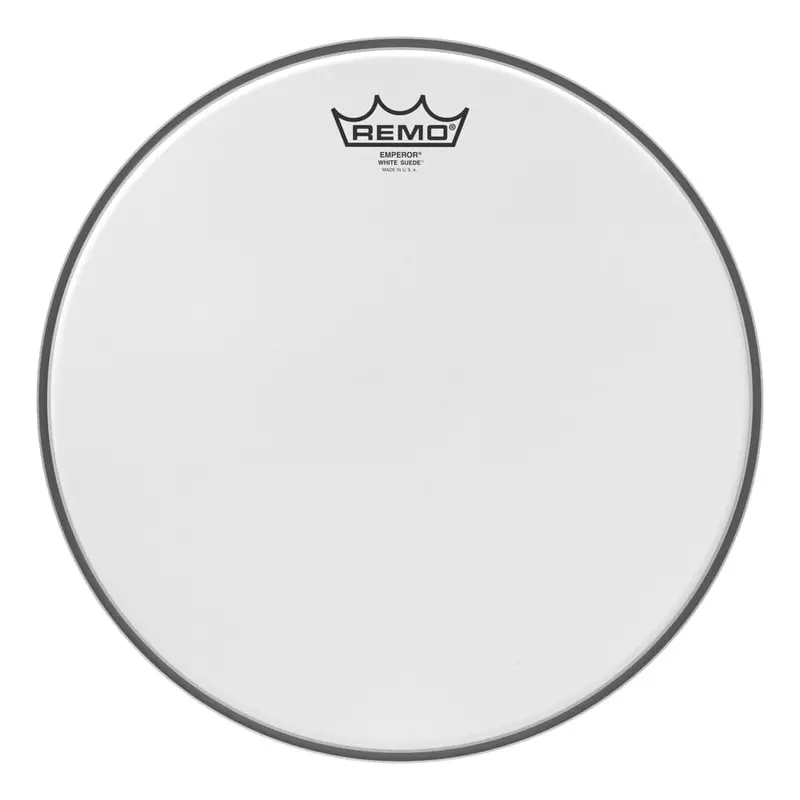 Remo 13-Inch White Suede Ambassador Drumhead – Single-Ply Coated Head 1