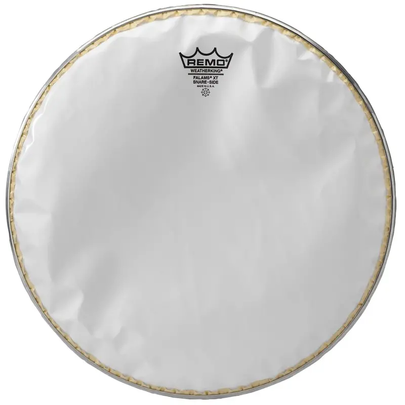 Remo Falams Xt Snare Side Head – Crimped, Smooth White, 14" 1