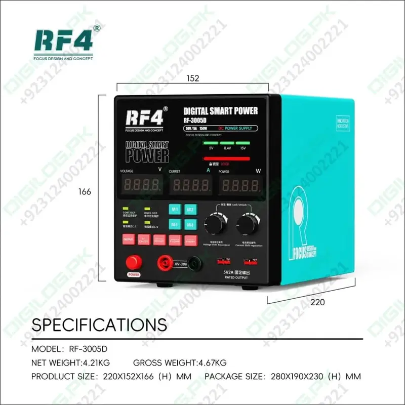 Rf4 Rf-3005D 30V 5A Adjustable High-Precision Dc Power Supply 1