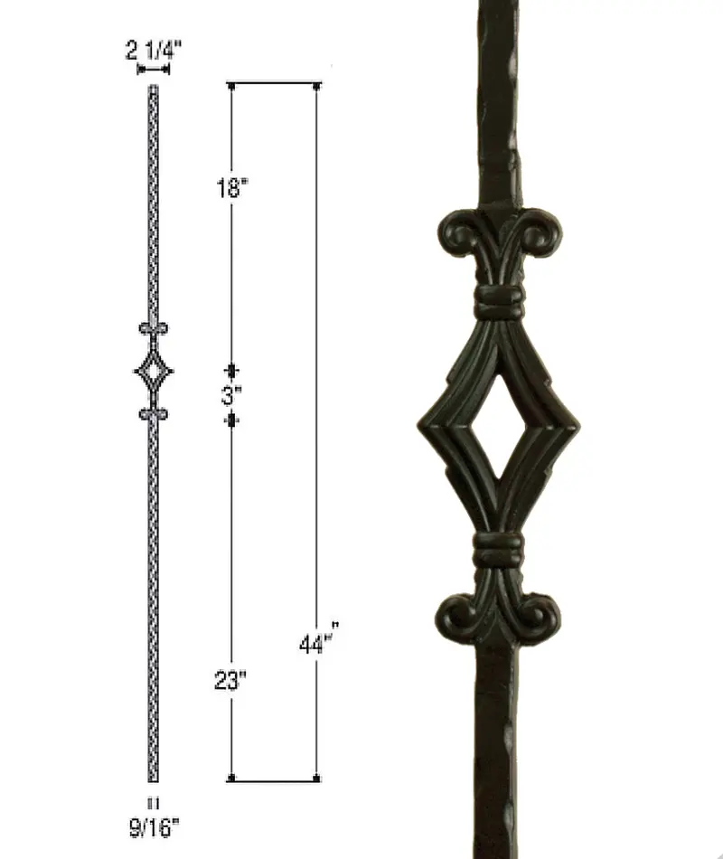 Single Window Iron Baluster – Model 2760 1