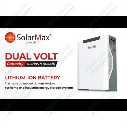 Solarmax Sm-Dual-Lfp-5.37K – 48V Dual-Battery Hybrid Inverter (105A Output) 1