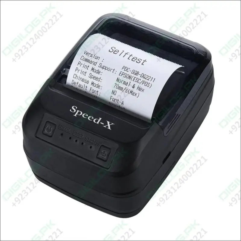 Speed-X Bt450M Portable Bluetooth/Usb Thermal Printer – 58Mm Width 1