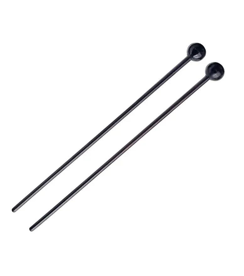 Stagg Black Rubber Bell Mallets – Pair 1