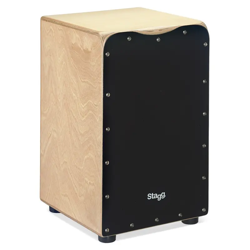 Stagg Caj-50M Bk Birch Cajon – Standard Size, Matte Black Finish 1