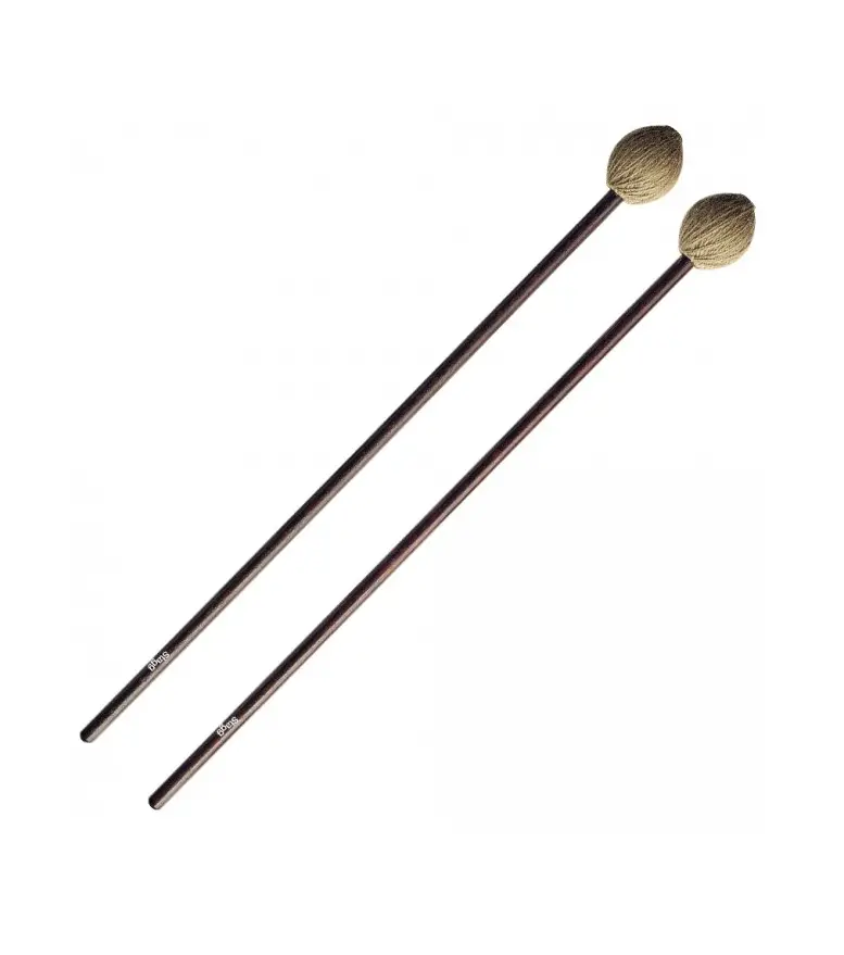 Stagg Medium Yarn Mallets – Red Wood Handle, Pair 1