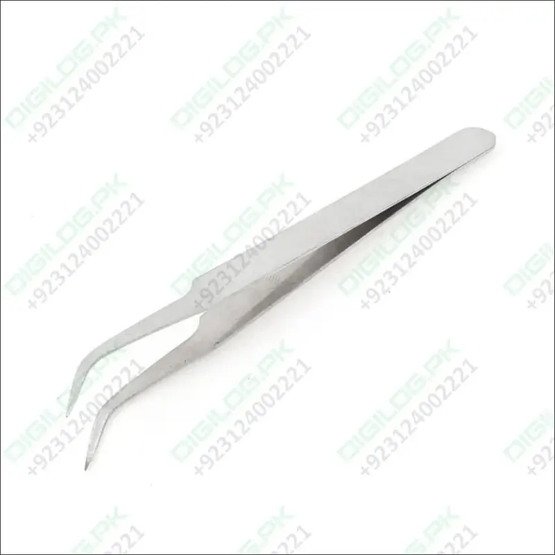 Stainless Steel Bent Tweezers For Electronics And Watch Repair 1