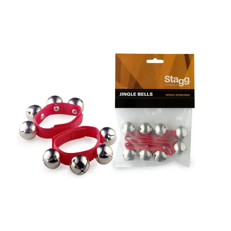 Swrb4 L/Rd Red Wrist Bells – Adjustable Band, 4-Bell Set 1