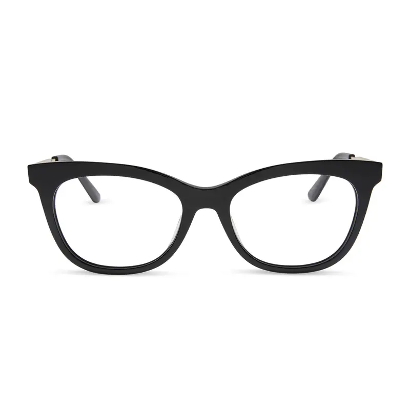 Sylvia Blue Light Filtering Eyeglasses In Matte Black 1