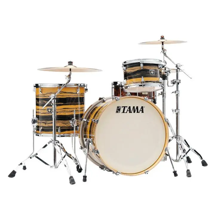 Tama Superstar Classic 3-Piece Shell Pack – 22"/12"/16", Natural Ebony Tiger Wrap 1