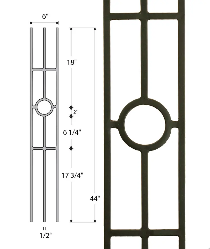 Three-Legged Medallion Baluster – Style 2933 1