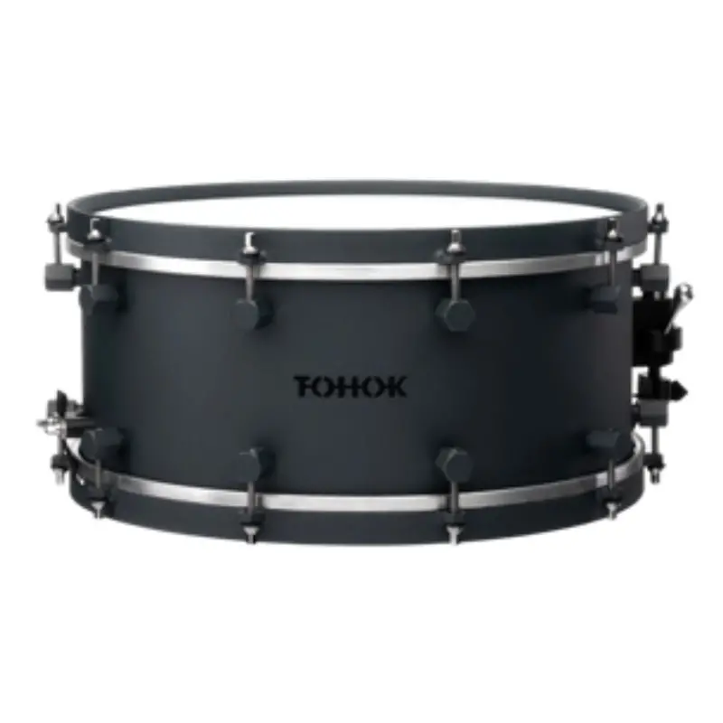 Tohok Anthracite Carbon Steel Snare Drum – 6.5" X 14" 1
