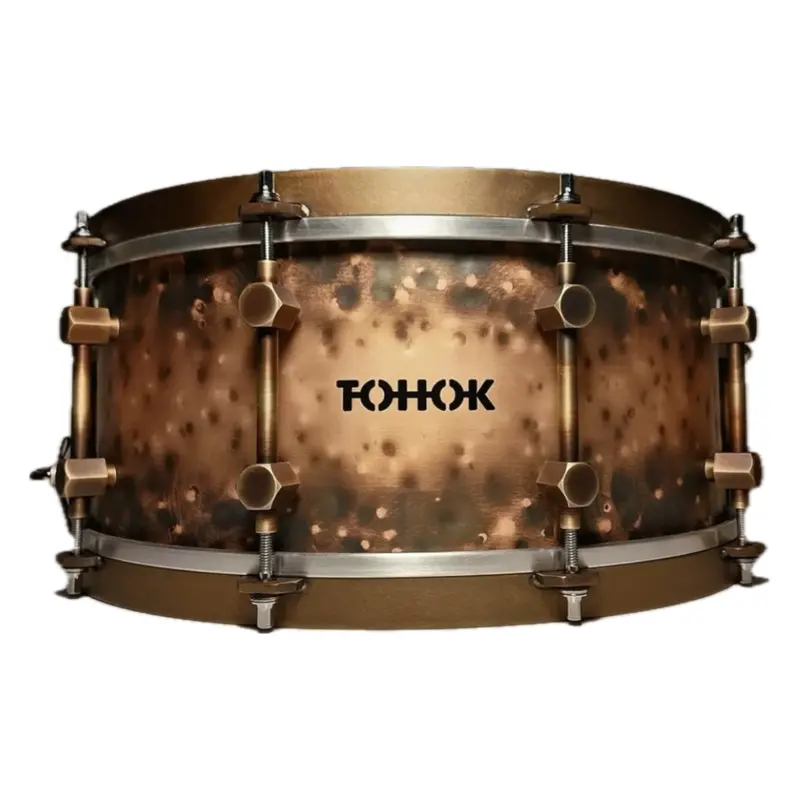 Tohok Hand-Hammered Copper Snare Drum – 6.5 X 14-Inch, 3Mm Thick 1