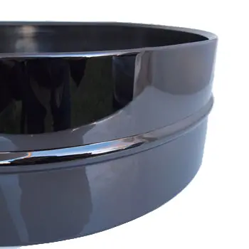 Undrilled Black Brass Snare Shell – 8" X 14" 1