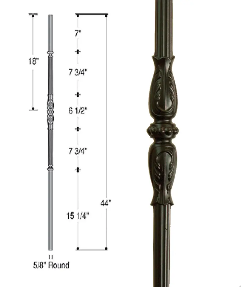 Venetian Fluted Baluster With Roman Knuckle Detail – Model 2598 1