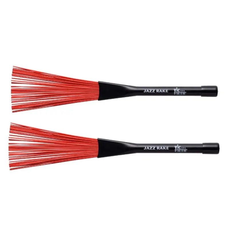 Vic Firth Jazz Rake Red Plastic Drum Brushes 1