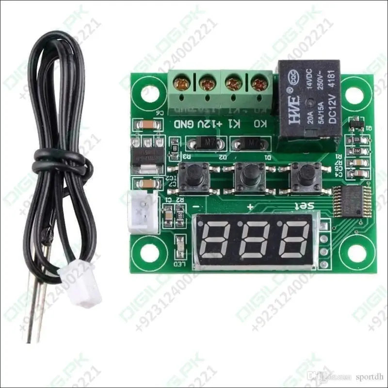 W1209 Digital Temperature Controller – Dual Led Display With Relay Output 1