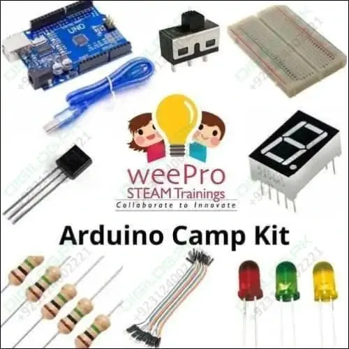 Weepro Arduino Stem Education Kit – Includes Steam Train Project Modules 1