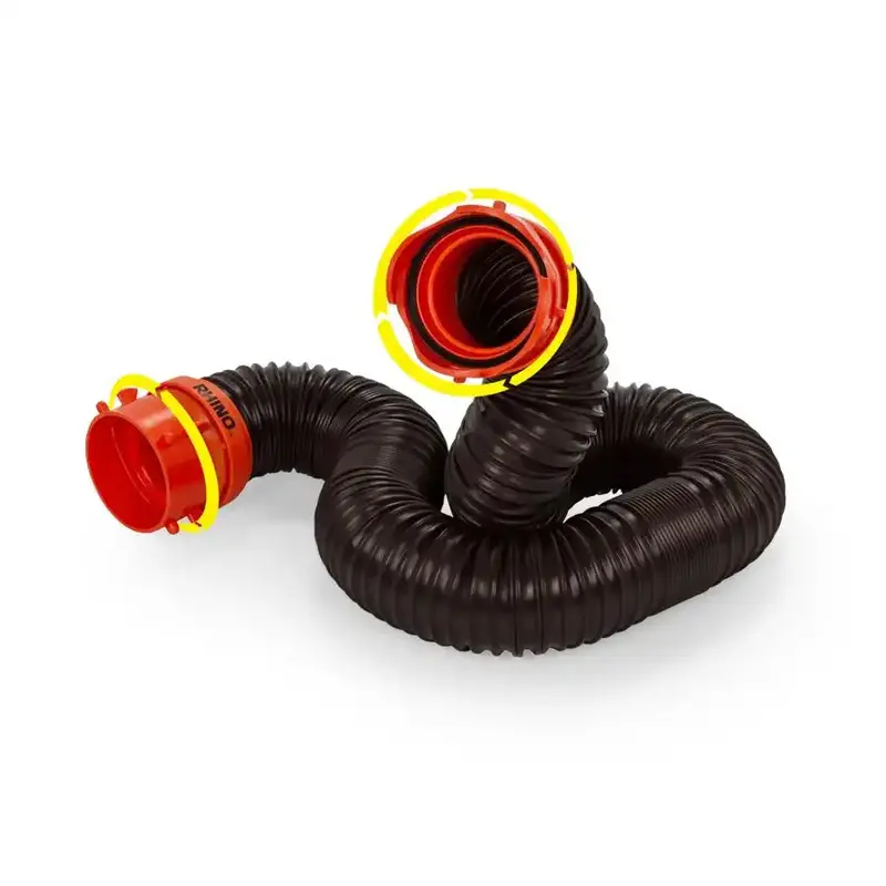 Camco Rhinoflex Sewer Hose Extension – 5-Foot, 23-Mil Reinforced Polyolefin With Steel Wire 1