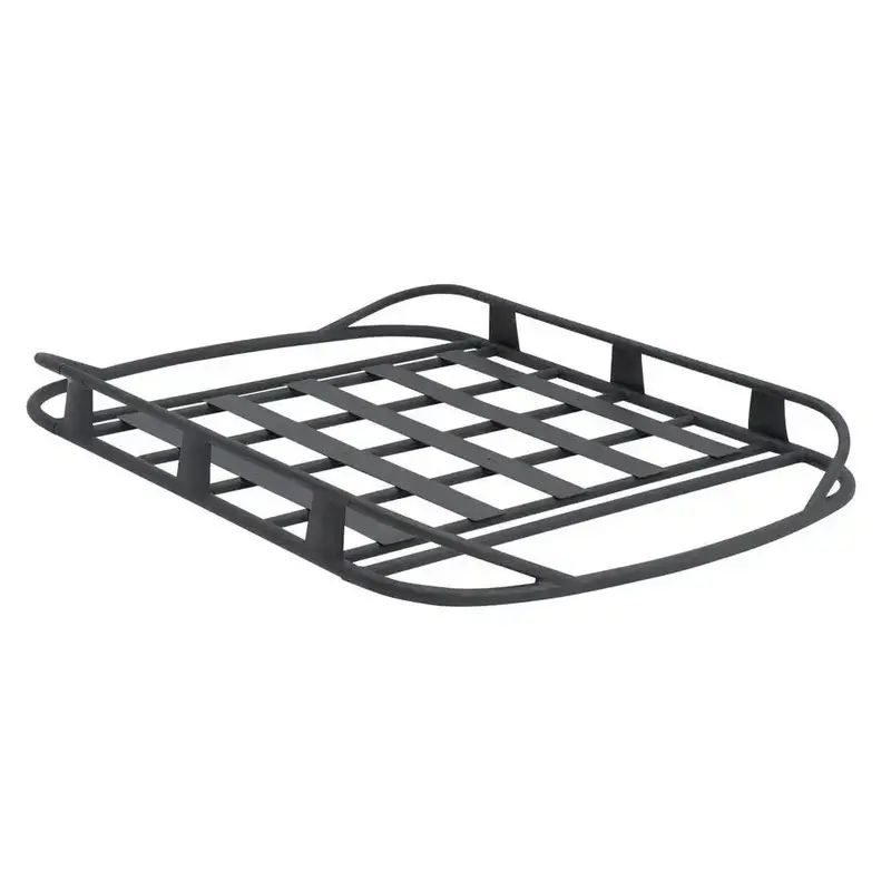 Smittybilt 17185 Rugged Rack Roof Cargo Basket – 50" X 70", 250-Lb Load Capacity, Matte Black Finish 1